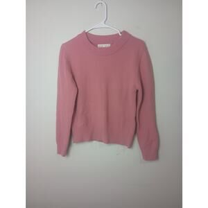 Be Cool Round Neck Long sleeve Sweater Pink Cozy Soft Winter Pull on S/M